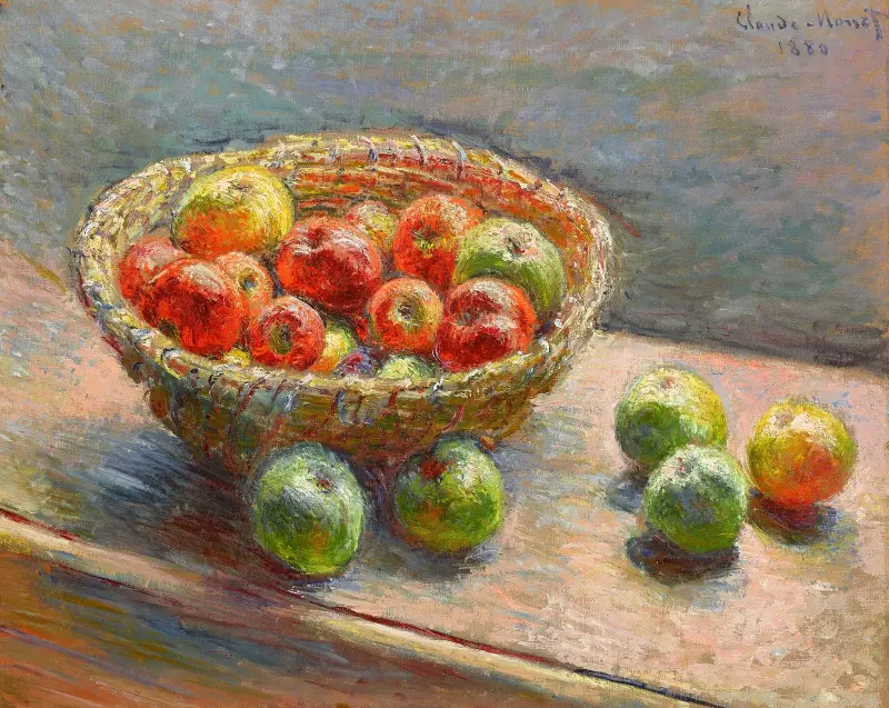 Der Apfelkorb von Claude Monet