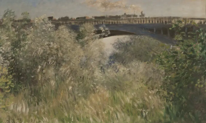 Die Brücke von Argenteuil von Claude Monet