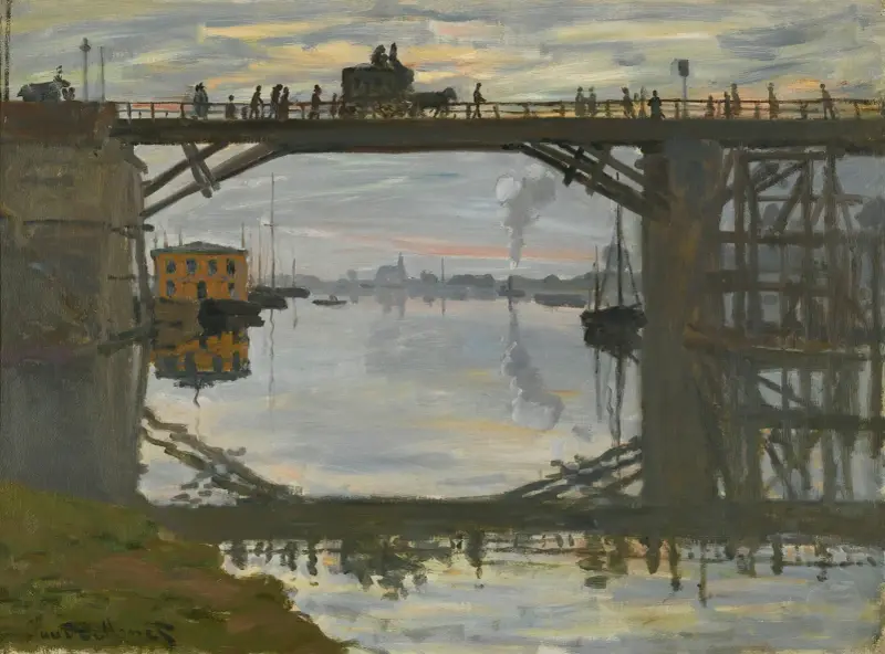Drewniany most, Claude Monet