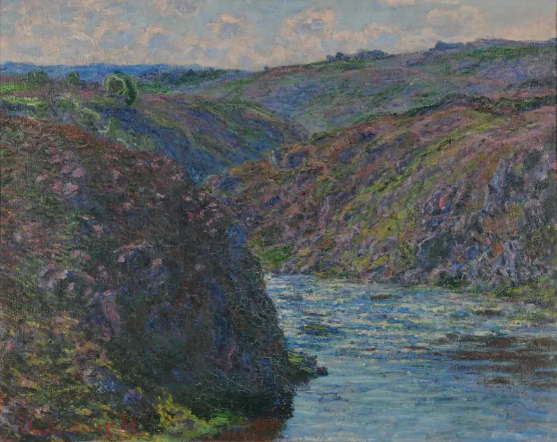 Les ravins de la Creuse av Claude Monet