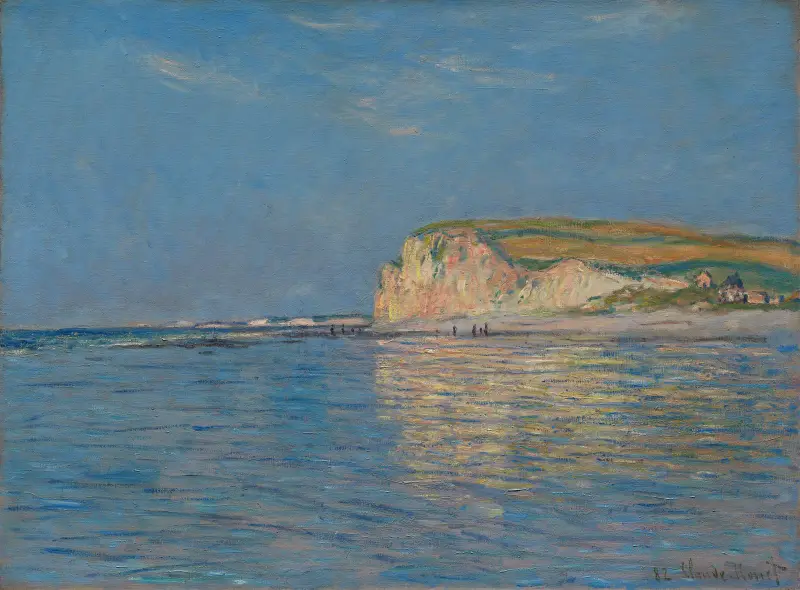 Lågvatten vid Pourville, nära Dieppe av Claude Monet