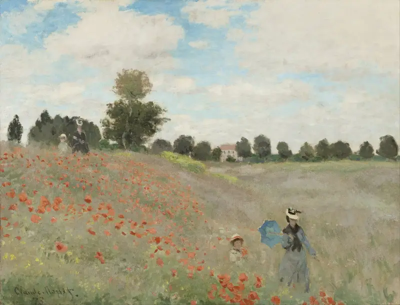 Pole maków, Claude Monet