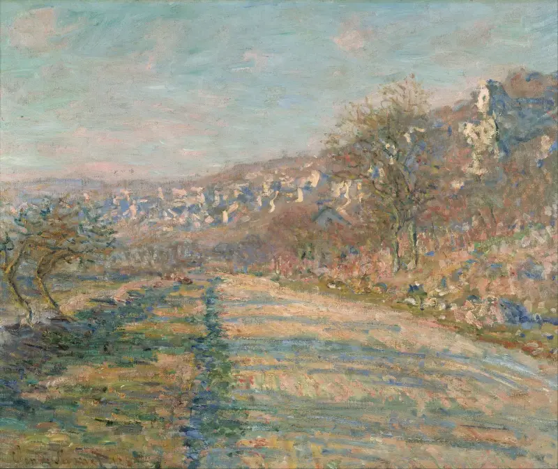 Vägen vid La Roche-Guyon av Claude Monet