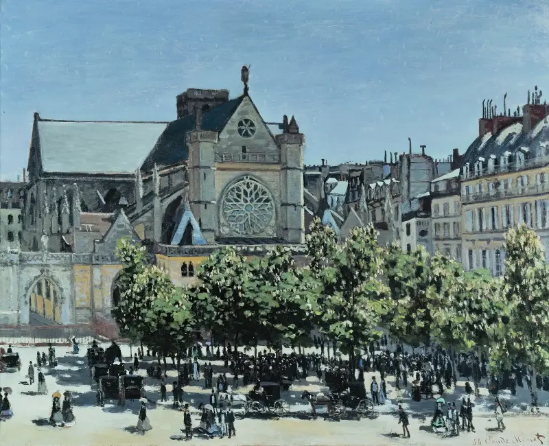 St. Germain l’Auxerrois av Claude Monet