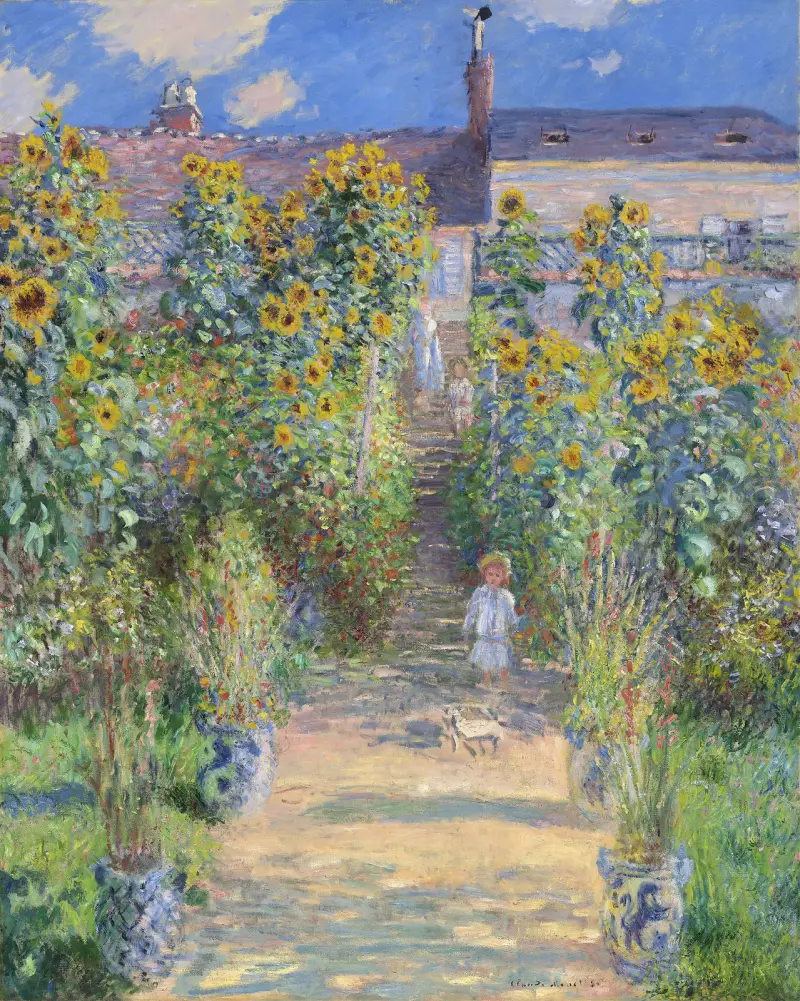 Der Künstlergarten in Vétheuil von Claude Monet