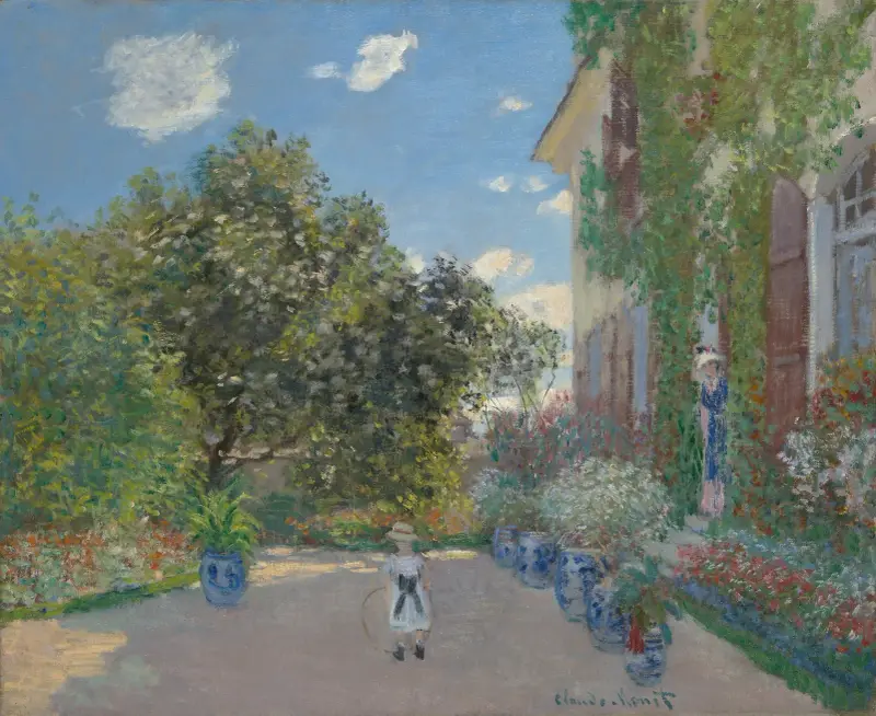 Konstnärens hus i Argenteuil av Claude Monet