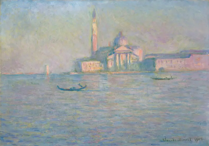 Kyrkan San Giorgio Maggiore, Venedig av Claude Monet