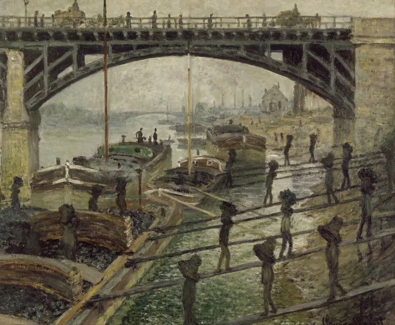 The Coalmen av Claude Monet