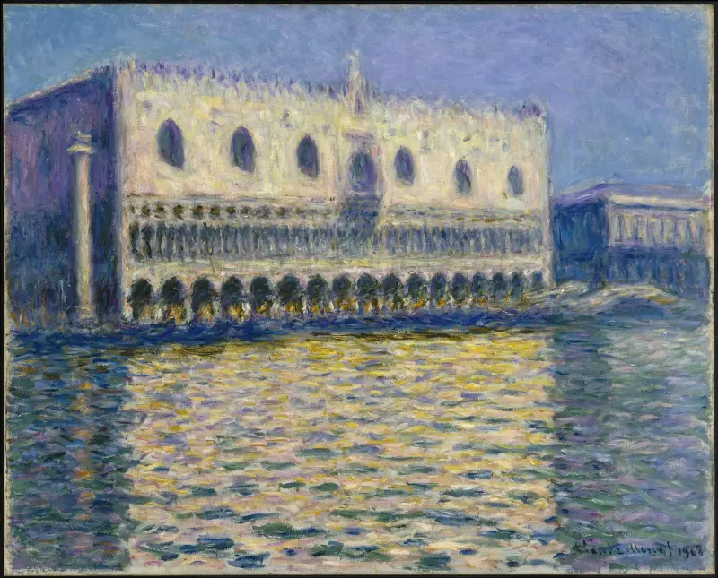 The Doges Palace (Le Palais ducal) av Claude Monet