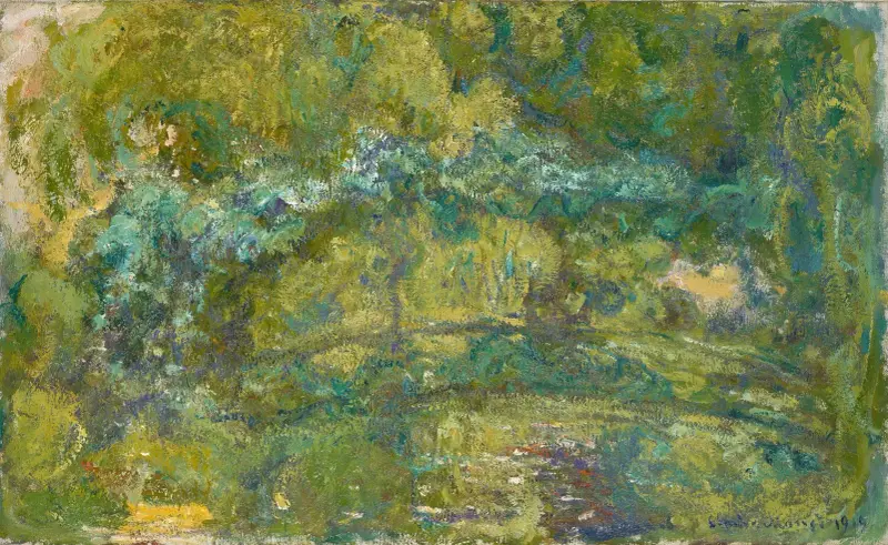 Mostek nad stawem z liliami wodnymi, Claude Monet
