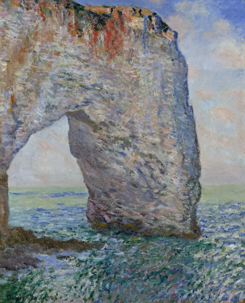 Manneporte nära Étretat av Claude Monet