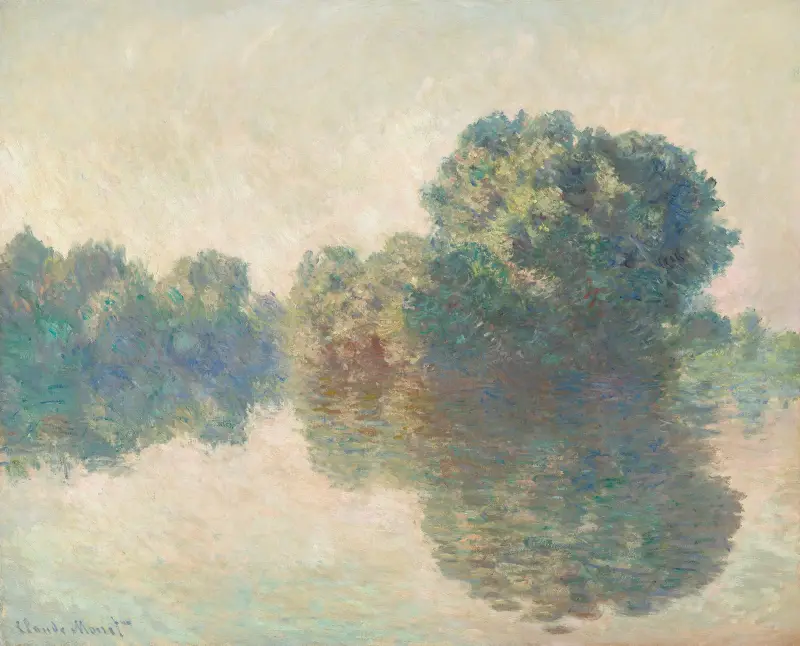 The Seine at Giverny av Claude Monet