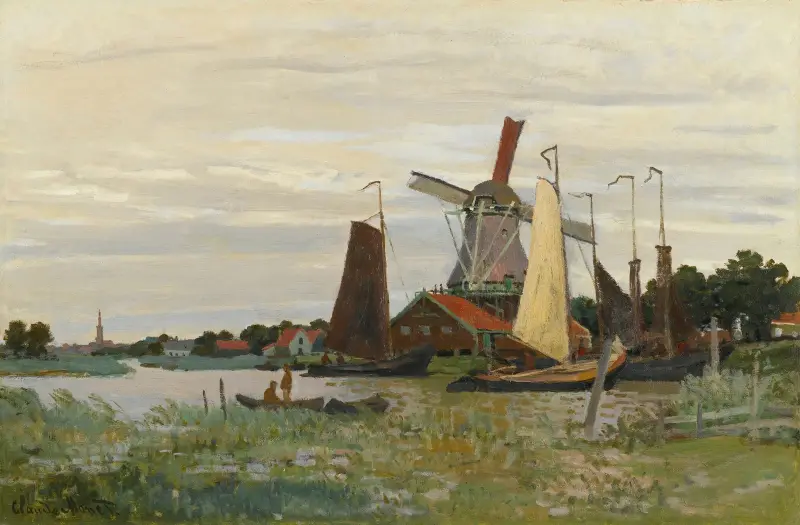 Mlýn v Zaandamu, Claude Monet