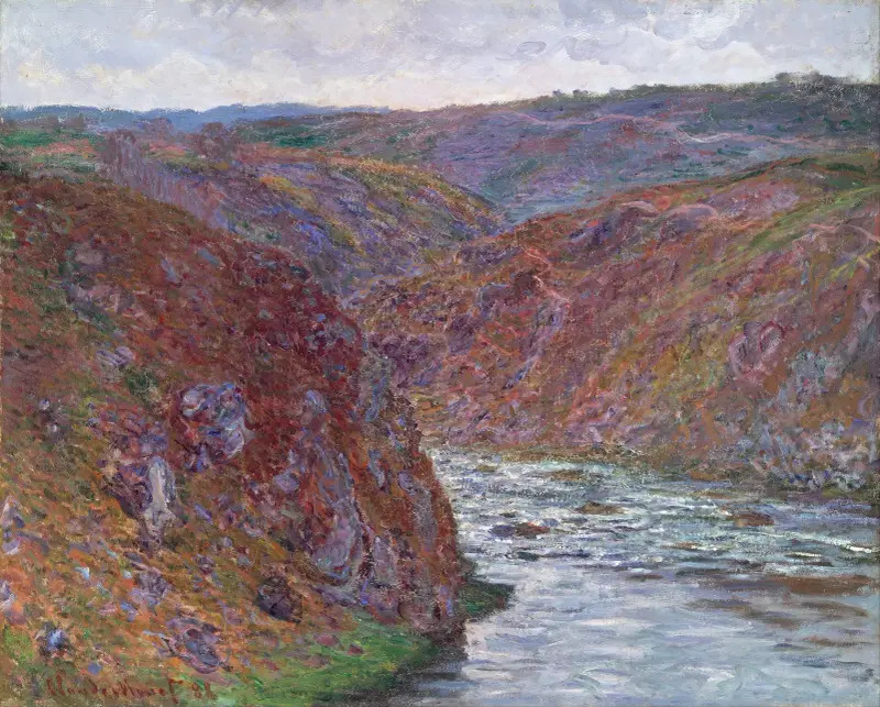 Valley of the Creuse (Gray Day) av Claude Monet