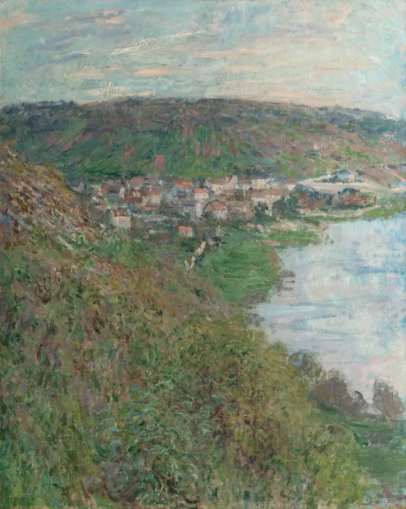 Utsikt över Vétheuil, 1880 – nr 1 av Claude Monet
