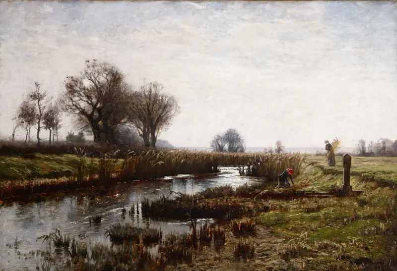 Später Nachmittag, Dachauer Moos von Theodore Clement Steele
