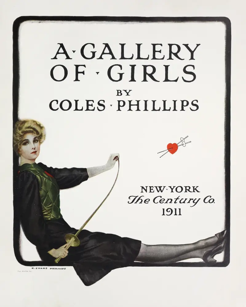 A gallery of girls – titelsida av Coles Phillips