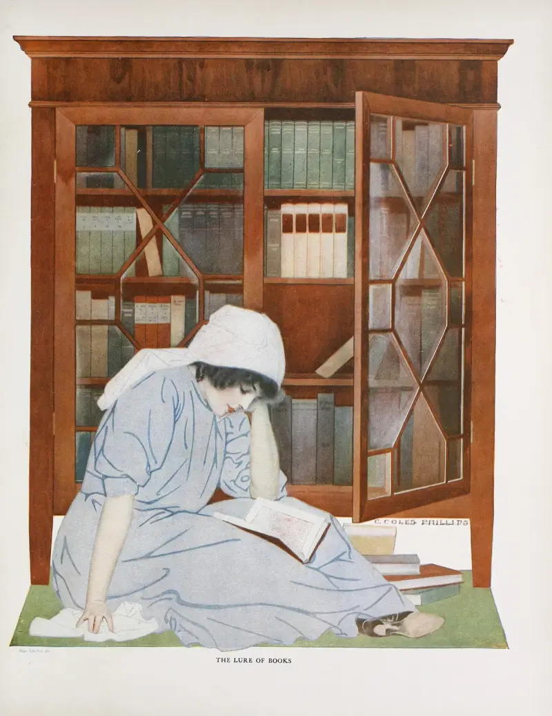 The lure of books av Coles Phillips