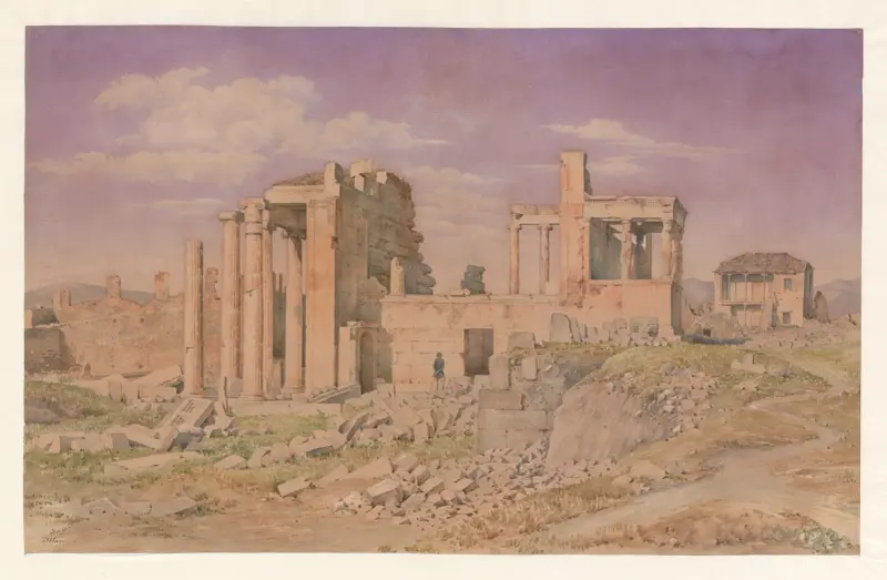 Greece, Athens, Erechtheion, 1853 – nr 1 av Harald Conrad Stilling
