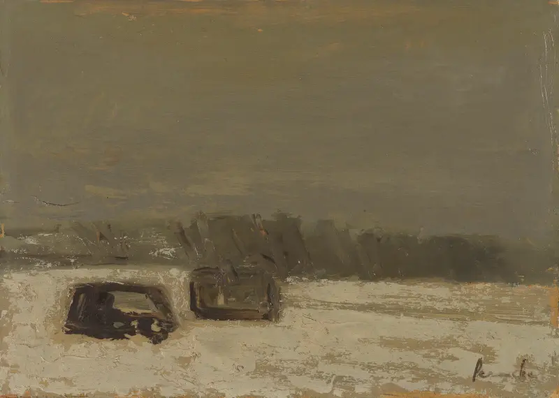 Sneeuwlandschap av Constant Permeke