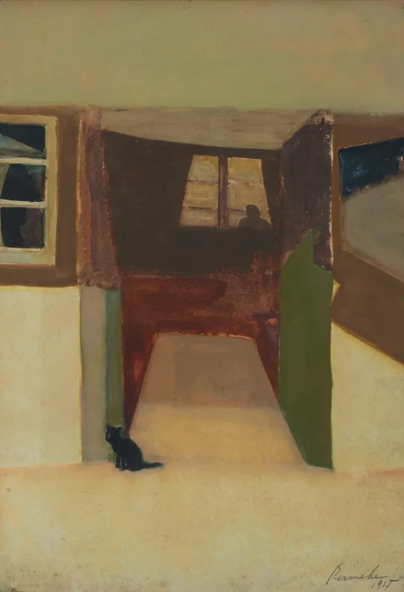 Zijn huis te Stanton Saint Bernard av Constant Permeke