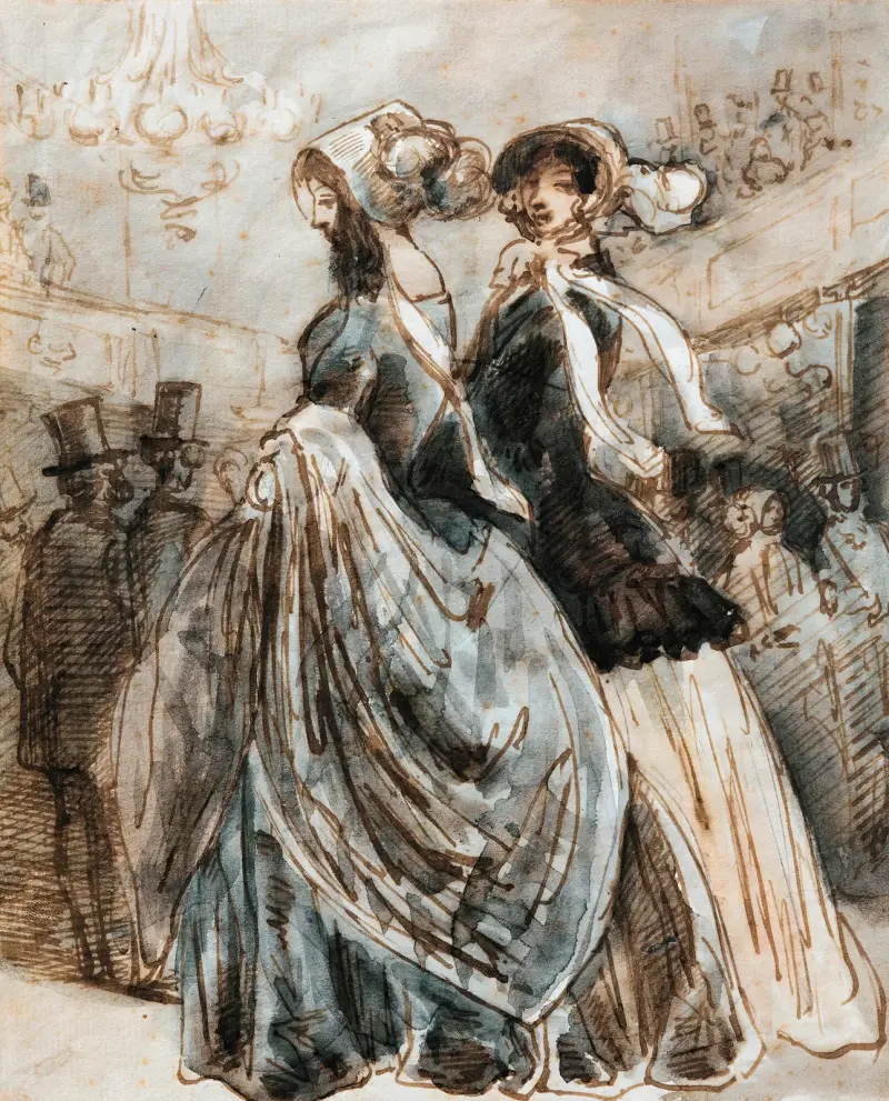 Auf der Promenade von Constantin Guys