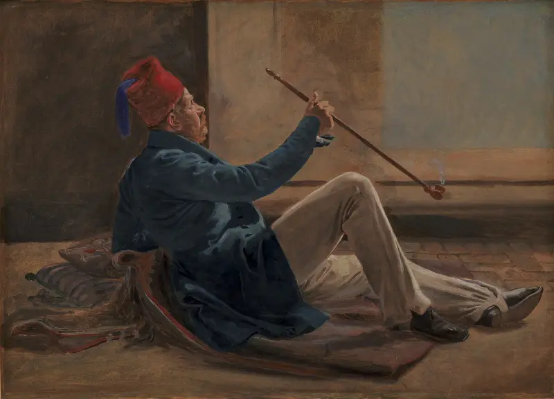 The Architect Gottlieb Bindesbøll av Constantin Hansen