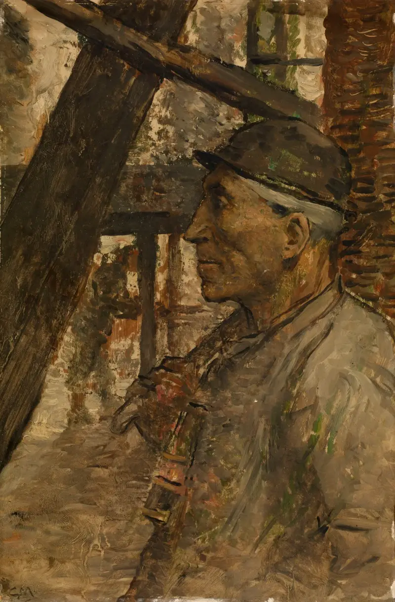 Górnik z lampą bezpieczeństwa, Constantin Meunier