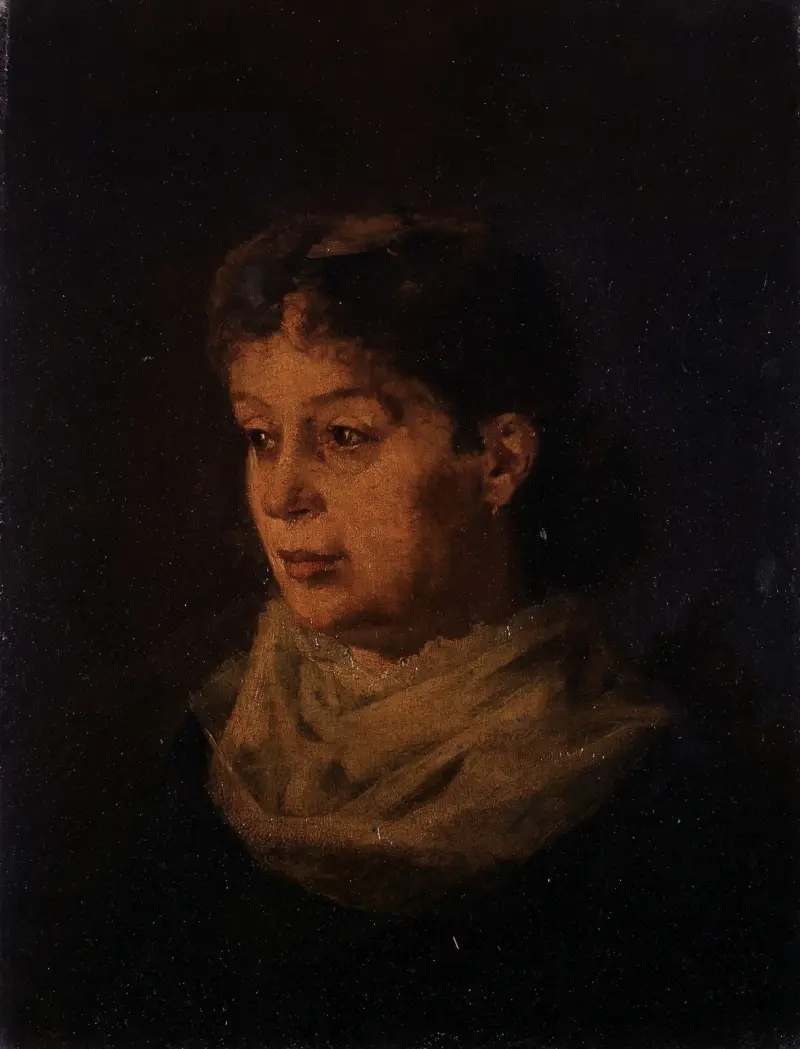 Porträt der Ehefrau des Künstlers Gustave Poirier von Constantin Meunier