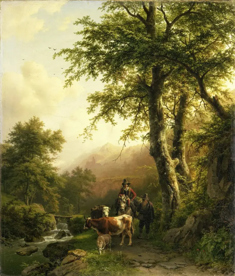Italian Landscape av Barend Cornelis Koekkoek