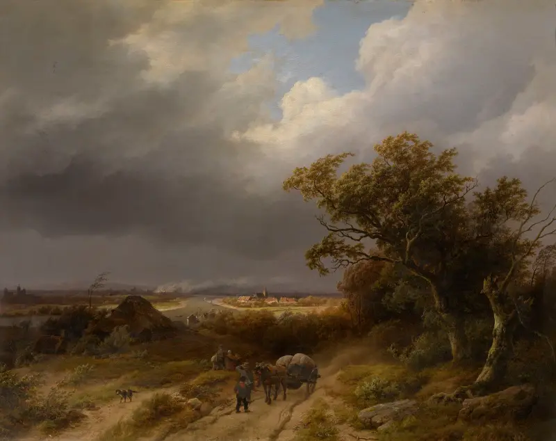 Landschaft bei Kleve von Barend Cornelis Koekkoek