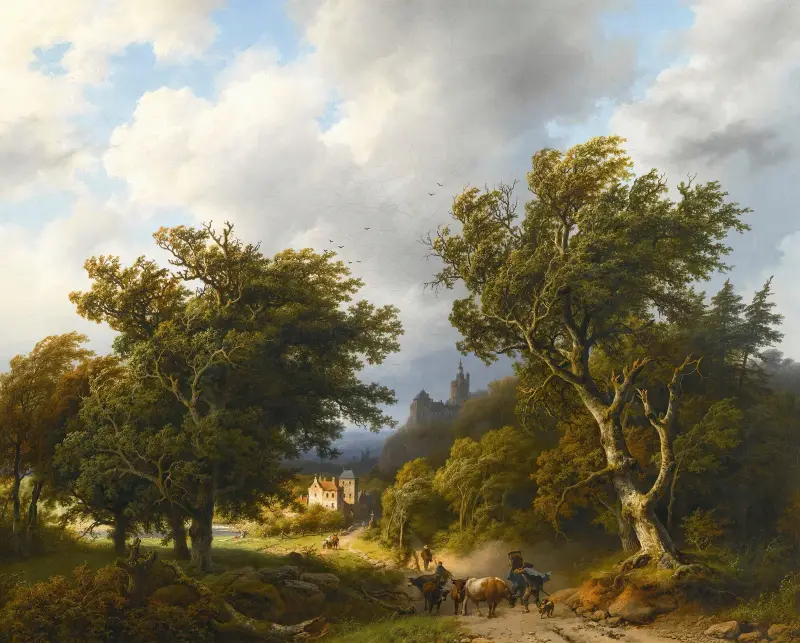 Vindstöten av Barend Cornelis Koekkoek