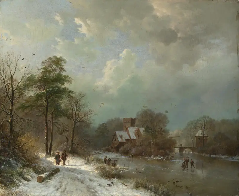 Winterlandschaft, Holland von Barend Cornelis Koekkoek