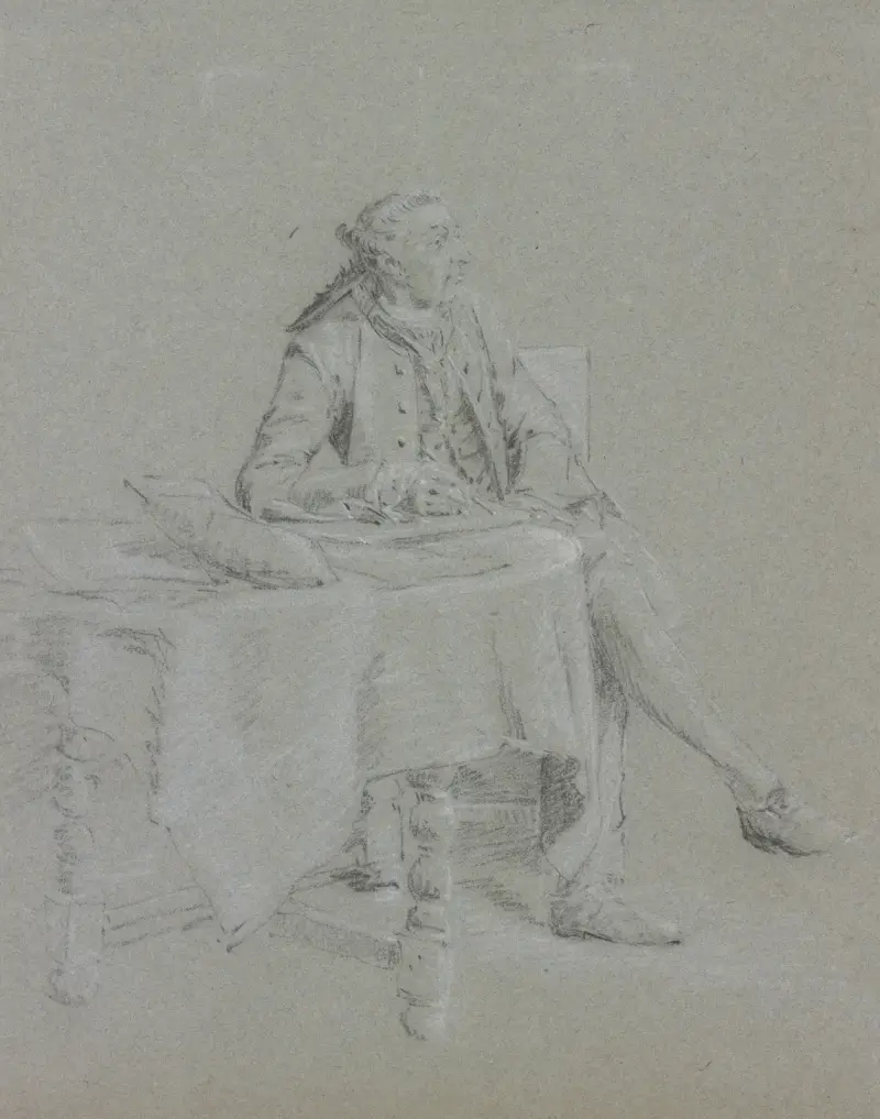 Kavalír u stolu, Cornelis Troost