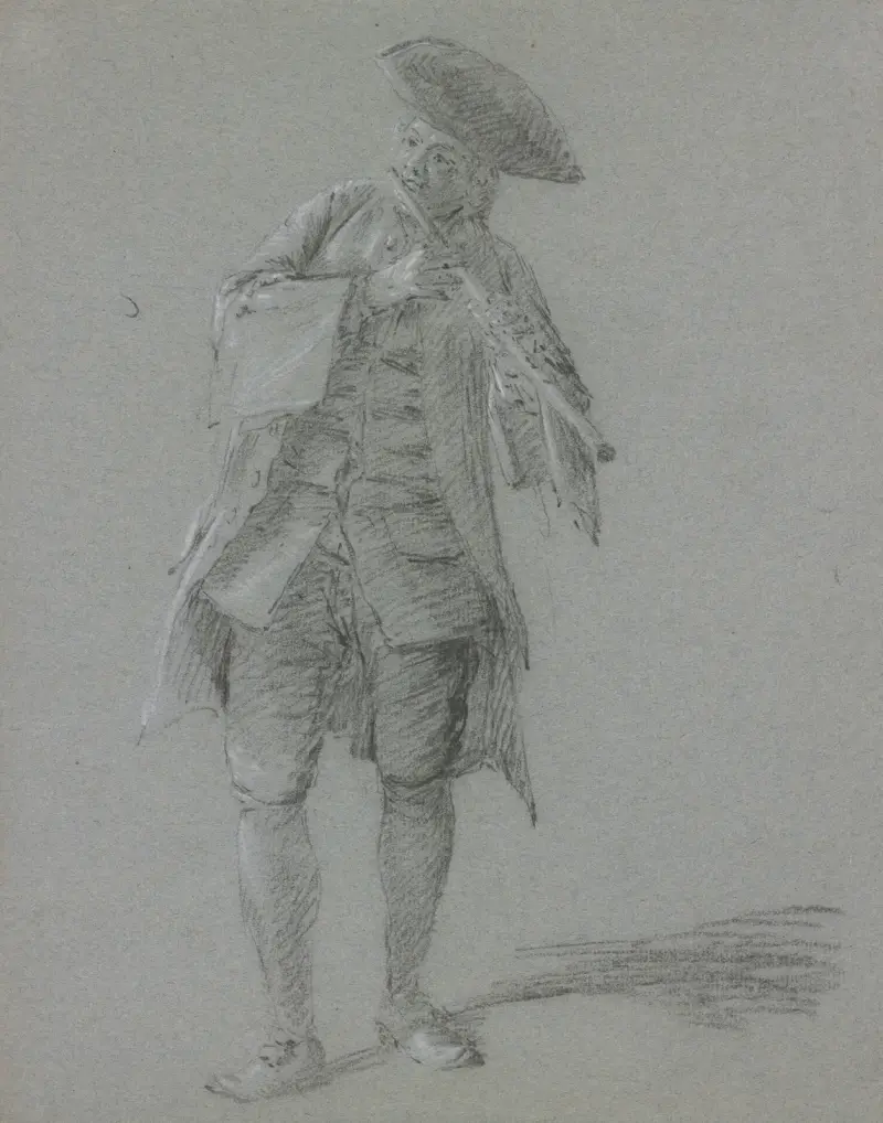 Hrající kavalír na flétnu, Cornelis Troost