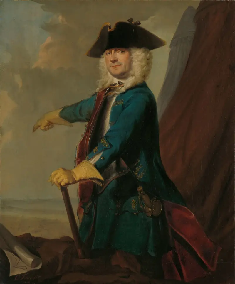 Gerrit Sichterman (1688–1730). Generalkvartermästare vid kavalleriet, överste för Oranje-Groningens infanteriregemente, kommendant i Grave av Cornelis Troost