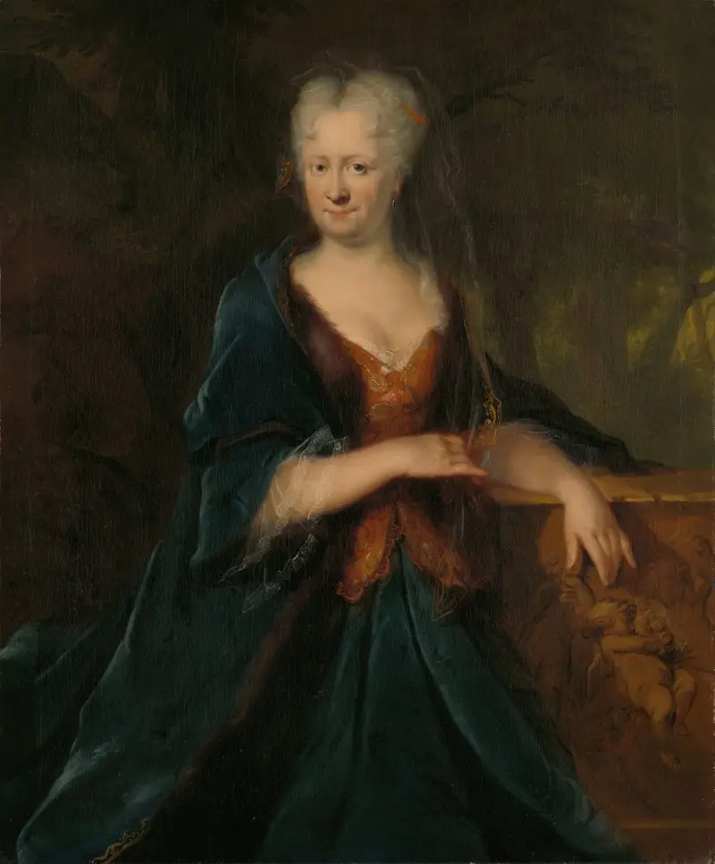 Porträtt av Louise Christina Trip, hustru till Gerrit Sichterman av Cornelis Troost