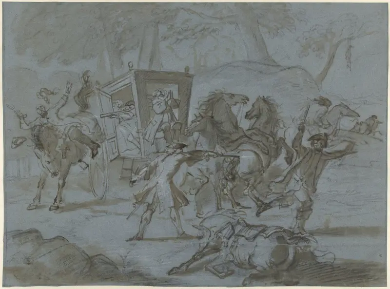Přepadení kočáru, Cornelis Troost