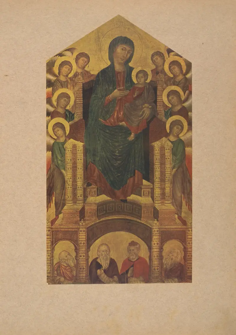Cimabue, Madonna med barnet, änglar och helgon av Corrado Ricci