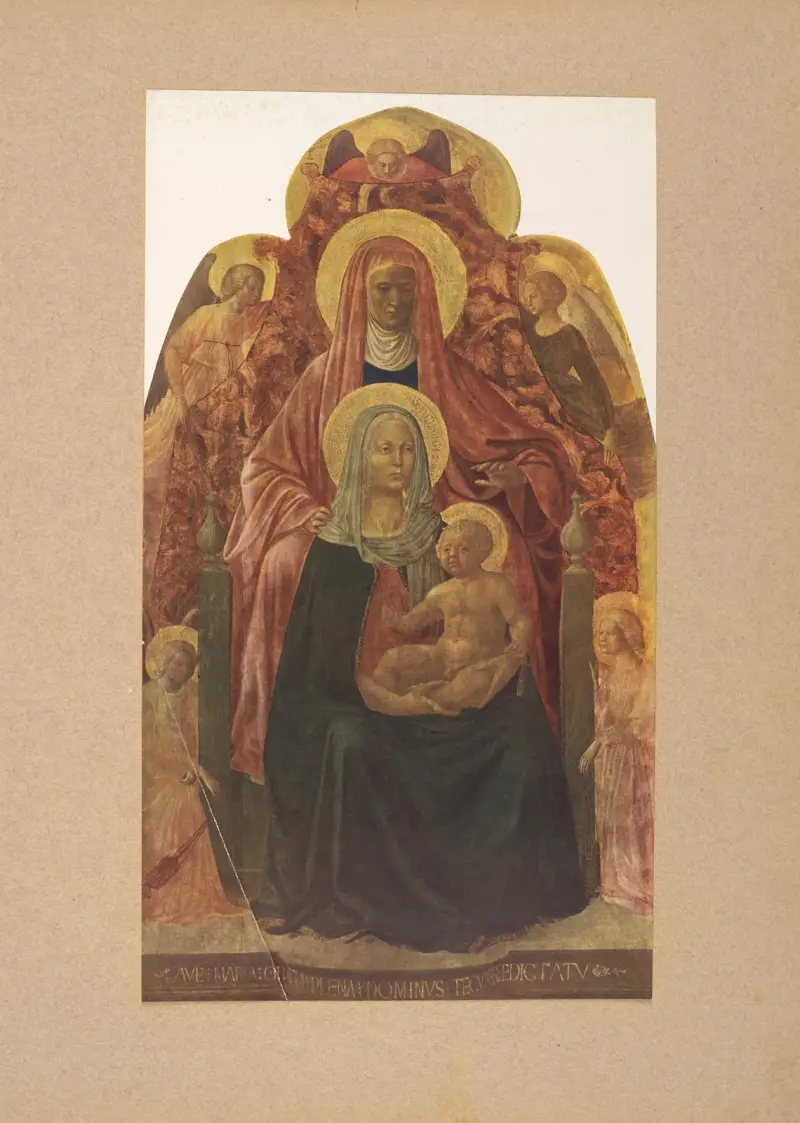 Masaccio, św. Anna, Madonna i Dzieciątko, Corrado Ricci
