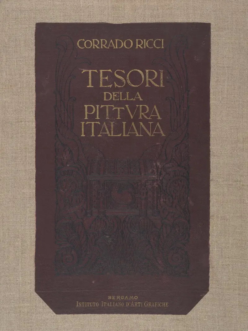 Italienskt måleris skatter – omslag av Corrado Ricci