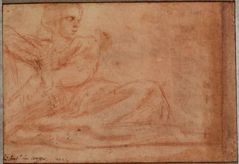 Seated figure to the right av Correggio