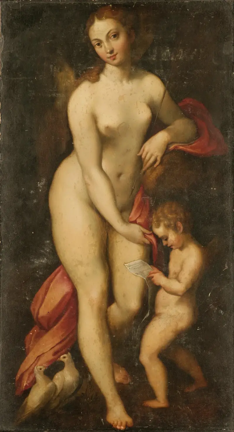 Venuše a Amor, Correggio