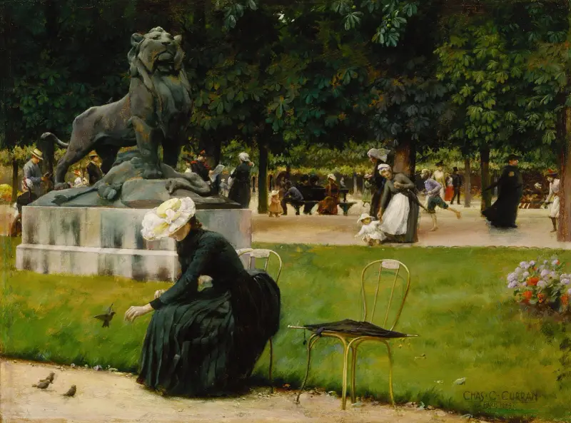 I Luxemburgträdgården av Charles Courtney Curran