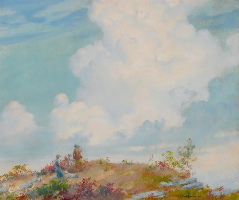Różowa chmura nad górą, Charles Courtney Curran