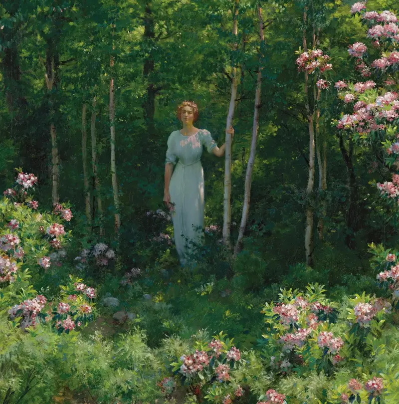 Vid skogsbrynet av Charles Courtney Curran