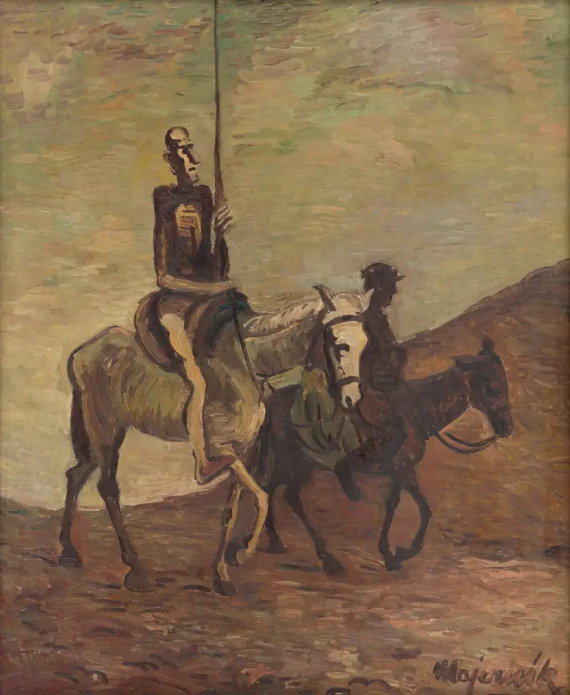 Don Quijote och Sancho Panza av Cyprián Majerník