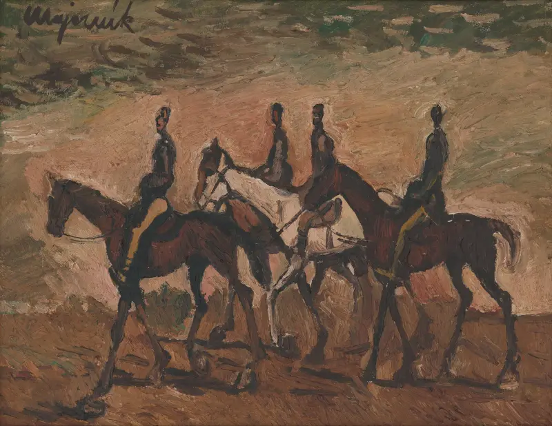 Reitende Patrouille von Cyprián Majerník