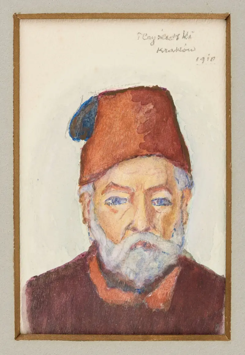 Bust of an old man in a fez av Tytus Czyżewski
