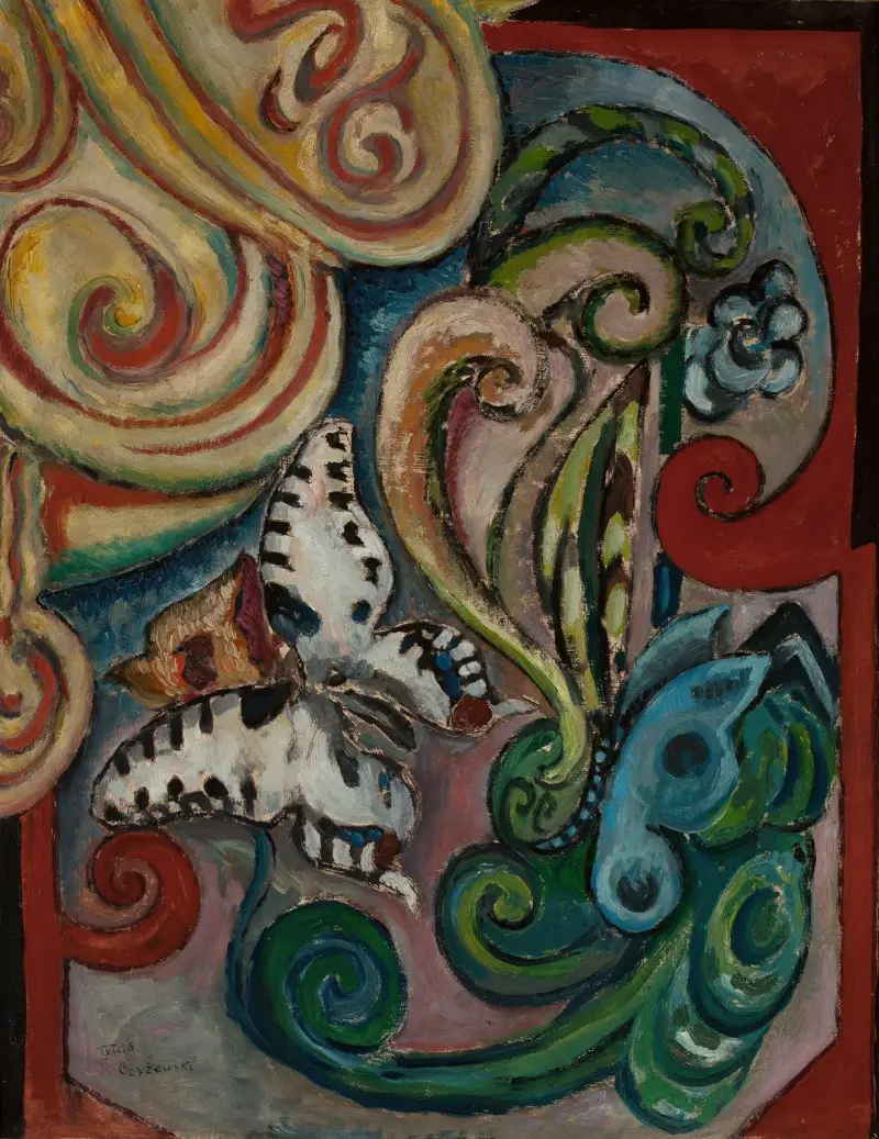 Blumen und Schmetterlinge von Tytus Czyżewski